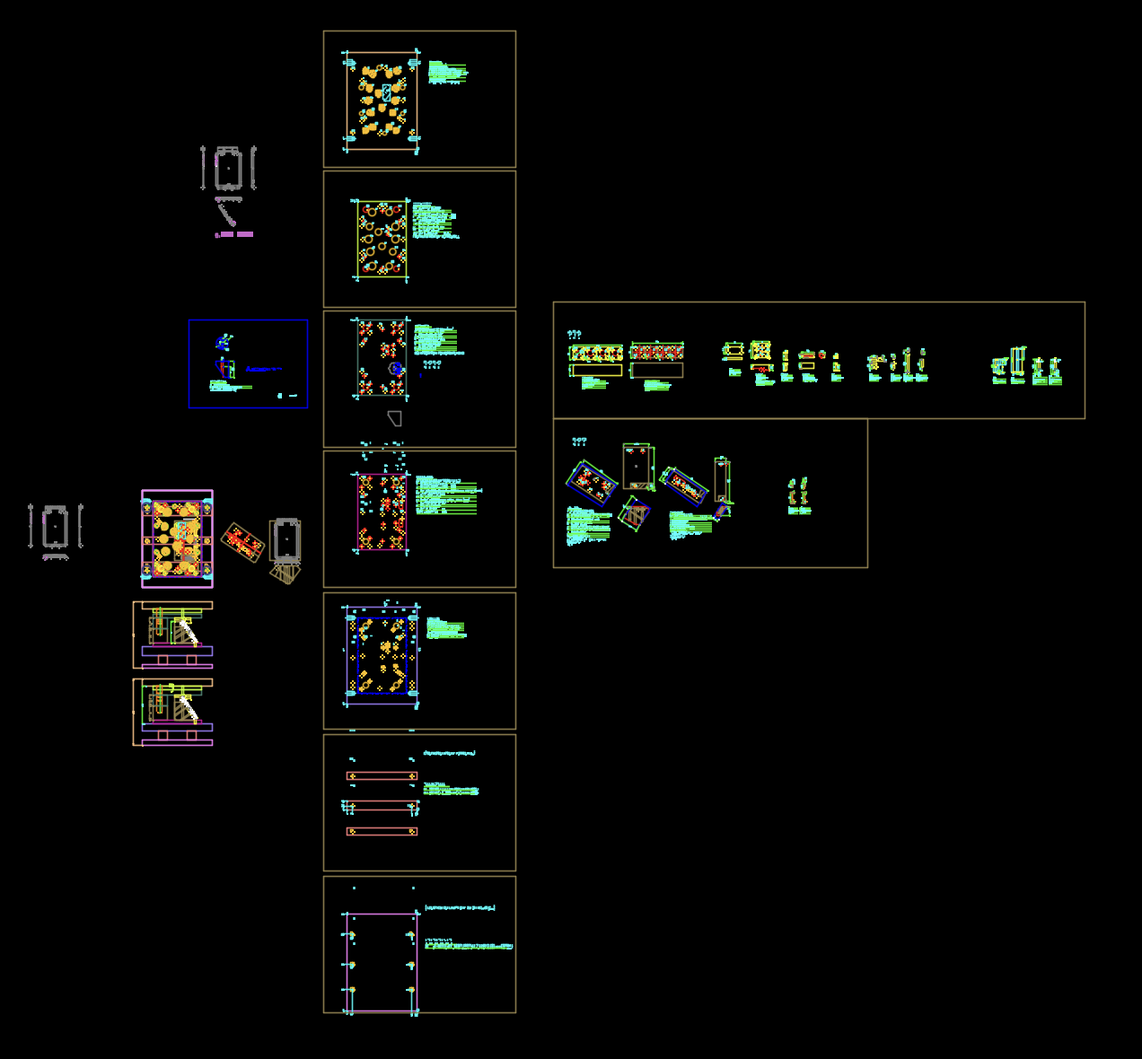 平板电脑后盖侧冲孔模具图